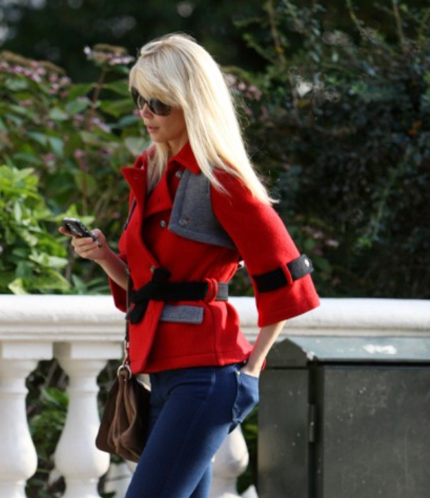 CLAUDIA Belted Military Jacket worn by Claudia Schiffer