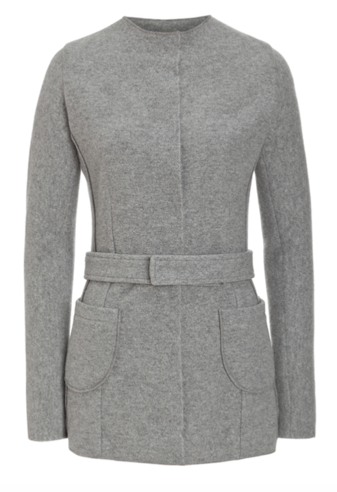 COCO Light Grey Melange Wool Cashmere Cardigan