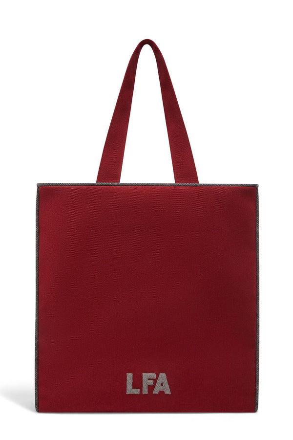 WALTON Red Recycled Canvas Tote Bag FOLLOW YOUR HEART