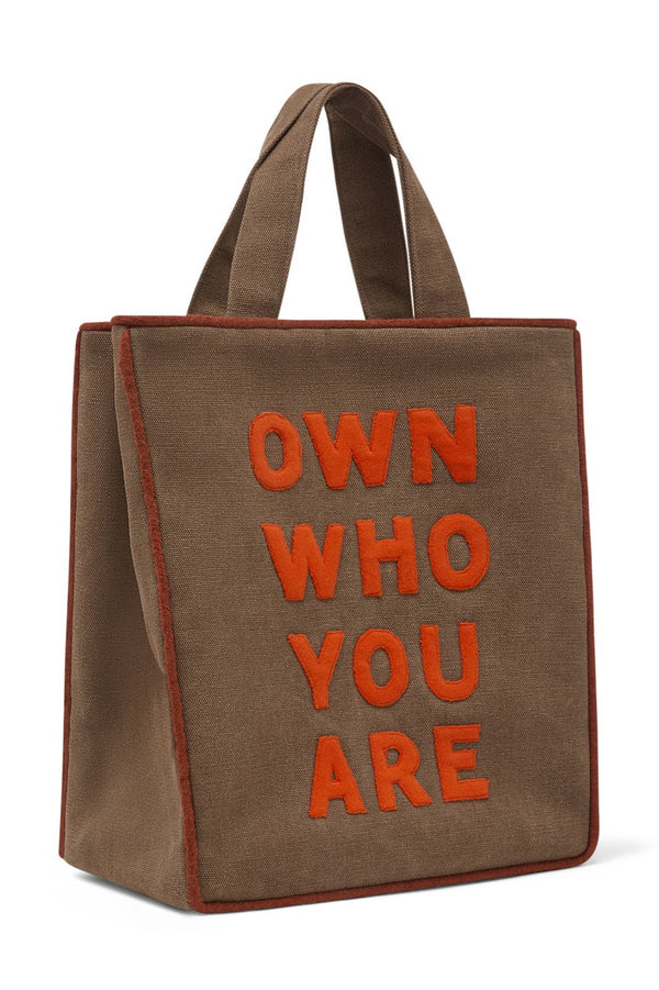 CHILTERN mud canvas OWN WHO YOU ARE bag