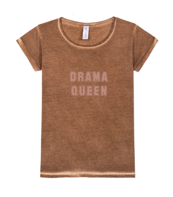 DRAMA QUEEN short sleeve recycled Cotton T-Shirt