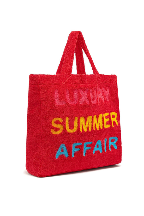 Terry-towelling LUXURY SUMMER AFFAIR beach and pool maxi bag